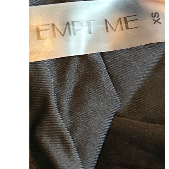 NWT Tempt Me Women's One Piece Swimsuit Black Detachable Strap Ruffle Size XS - Picture 5 of 6